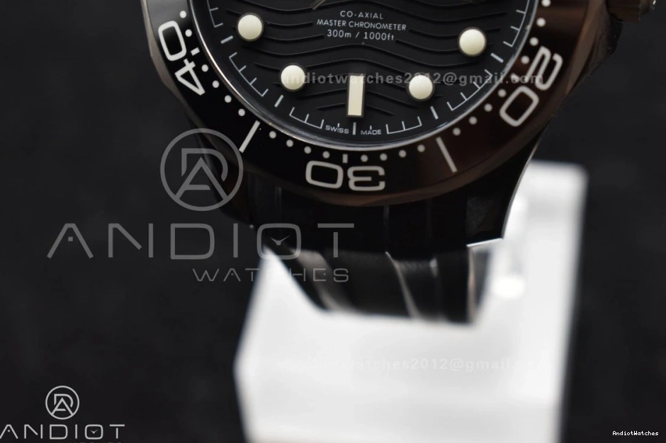 1081 Black PVD on Dial Edition 300M Strap VSF Diver Seamaster Black GoAnywhere Best A Rubber 0811